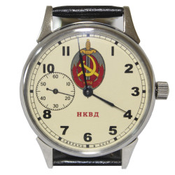 Soviet NKVD wrist watch MOLNIYA sign